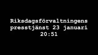 Har Nationella s&auml;kerhetsr&aring;det OCH Krigsdelegationen sammantr&auml;tt idag 23 januari 2026?