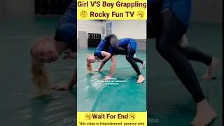 Mixed Fight | Girl vs Boy Wrestling🥱#shorts #martialarts #kabbadi #bjj #nogi #wwe