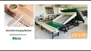 Wooden Coffee Stirring Stick Order Arranging Machine Video