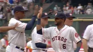 NYY@HOU: Astros' lineup is introduced on Opening Day
