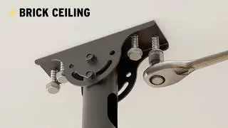 Ceiling TV Mount Adjustable Bracket for 26-65 inch LCD LED OLED 4K TVs