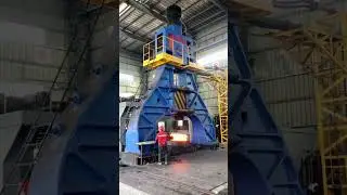 Hydraulic Open Die Forging Hammer and Forging Manipulator Joint Control Striking#forging #automobile