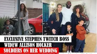 EXCLUSIVE STEPHEN TWITCH BOSS WIDEW ALLISON HOLKER SOLDIERS ON HER WEDDING