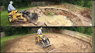 How to Fill In a Pool Crater (Zero Extra Dirt!) | Indianapolis