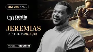 Dia 230/365: Jeremias 28, 29 e 30 | Bíblia em 1 Ano | Walter Procópio