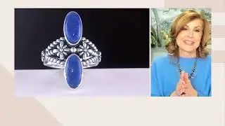 American West North/South Oval Gemstone Ring, Sterling Silver on QVC