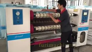 Jumbo Roll BOPP Adhesive Tape Slitting Rewinding Machine with Low Noise Roll | OPP Slitting Machine