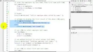 lesson09 02 Querying an Array of Employee Objects Using LINQ