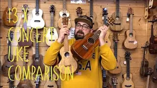 Видеосравнение концертных укулеле для &laquo;Improvers&raquo; и выше &mdash; 13 x Kala, Ohana, Romero, Martin, Kai, Snail