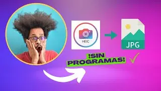 Convertir  HEIC a JPG ✅ en pc sin programas rápido, fácil y gratis💥