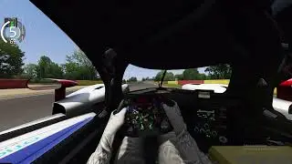 outlap in a Toyota hypercar at Spa in Assetto Corsa with VR