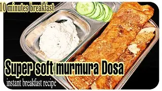 Murmura sponge Dosa |Super soft sponge Dosa in telugu | Instant Breakfast