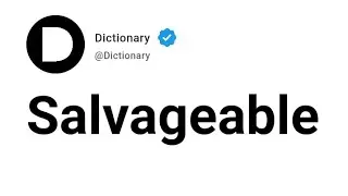Salvageable Meaning In English