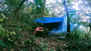 เดินป่า อากาศหนาวจัด นอนเปล ชั่วคราว