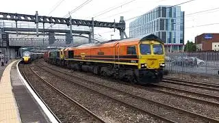 4V50 with 66419 and 66416. Eastleigh to Wentloog at Newport.25/09/2024.