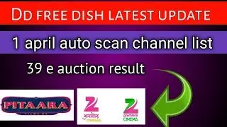 Dd free dish latest update channel list 1april 39 e auction result #sdstich  2019