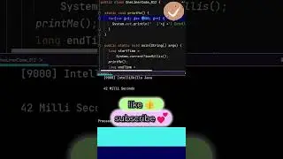 jAVA mETHOD eXECUTION tIME #shorts #java #trending #programming #coding