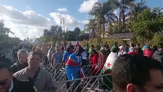 ALGERIA FANS TRAIL FOR THE GAME AGAINST DR CONGO