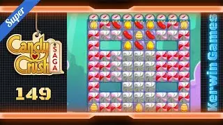Candy Crush Saga Level 149 - Super Hard Level - No Boosters (New Version)