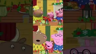 Tales VS Toys: Festive Buffet 🎄🍰 #PeppaPig #Shorts #toys #toyplay
