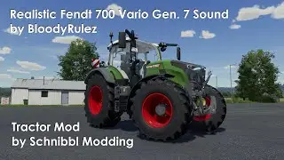 FS22 - Fendt 700 Vario Gen7 Sound by BloodyRulez and Mod by Schnibbl Modding | Farming Simulator 22