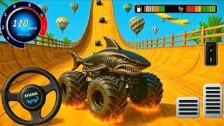 Best Monster Truck Stunt Game 2025 🦈🚛 | Shark Edition Extreme Gameplay