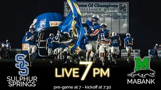 LIVE - 4a Texas High School Football - Sulphur Springs vs. Mabank