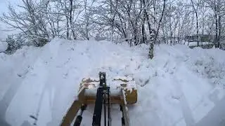 2026/2/2 積雪は5cm 排雪タイム