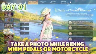 Take a Photo While Riding Whim Pedals or Motorcycle | Infinity Nikki