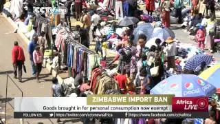 Zimbabwe import ban; Goods brought in for personal consumption now exempt