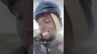 ￼black person skiing for the first time be like: