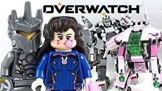 LEGO Overwatch D.Va & Reinhardt review! 2019 set 75973!