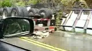 Tanker overturns by Ruby Lake on the sunshine coast