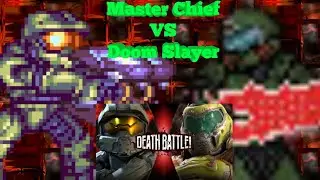 Fandoms React To Master Chief VS Doom Slayer! Death Battle! | Gacha Reaction