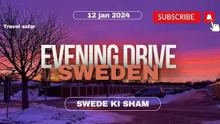 Living in Sweden| Link&ouml;ping evening drive|light to dark road travel#desi #sweden #indian #pakistani
