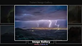 Галерея изображений используя HTML, CSS & JavaScript шаг за шагом || Pop-Up Image Gallery CSS & JS