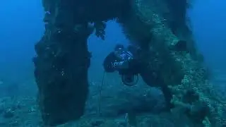 le Triton Bros Technical Rebreather Dive Big Knucks Anchor at Rukan Reef Okinawa