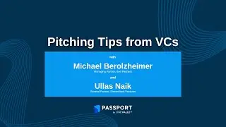 Pitching Tips from Silicon Valley VCs | Passport Resources for Startups