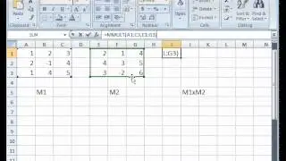 Multiply Matrices with Excel function MMULT
