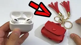 AirPods Pro- LEATHER Bag Tassel Keychain CASE!!