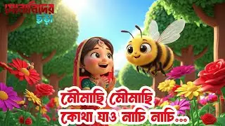 মৌমাছি, মৌমাছি, কোথা যাও নাচি নাচি | কাজের লোক কবিতা | chotoder kobita | #banglarhymesforchildren