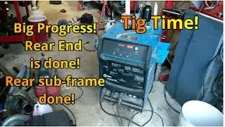 1963 Ford Falcon Rebuild Episode 19:Final welding 4-link brackets and Checkered Racing Rear subframe
