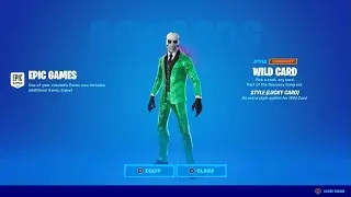 Fortnite New Style Wild Card Lucky Green Style