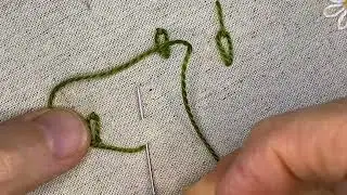Lazy Daisy - Detached Chain Stitch