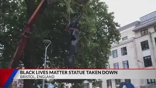 BLM statue taken down