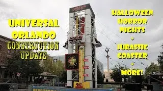 Universal Orlando Resort HHN 2019 / Jurassic Coaster Construction Update 9.4.19 HHN FEVER!