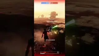 Кайло сражается с Люком, имея мало здоровья. #starwars #battlefront2 #ps4 #xbox #pc