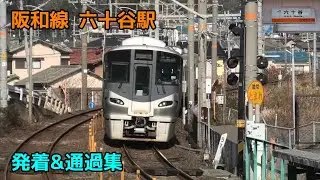 阪和線 六十谷駅 発着&通過集