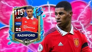 FASTEST LW IN FIFA MOBILE 23!!! 115 MAX RATED TOTS MARCUS RASHFORD PLAYER REVIEW I FIFA MOBILE 23
