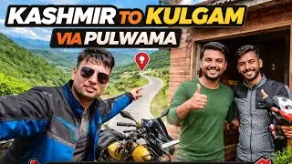 Kashmir to Kulgam via Pulwama || subscriber nae ghar par kiya invite 😊 India cool Rider vlog 